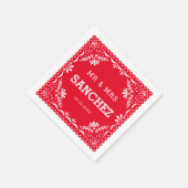 パペルピカカラフルドメ結婚キシカン紙 スタンダードカクテルナプキン (角)