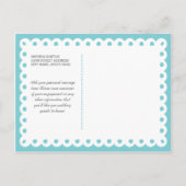 パペルピカドウェディングRSVP インビテーションポストカード (裏面)