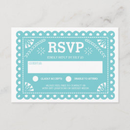 パペルピカドウェディングRSVP 出欠カード