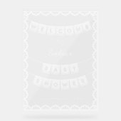 パペルピカドウェルカムベビーシャワー アクリルサイン (正面)