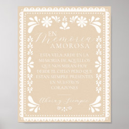 パペルピカドエスタヴェラアルデメモリアレトレロサイン ポスター