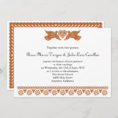 パペルピカドスタイルラブバード 招待状 (正面/裏面)