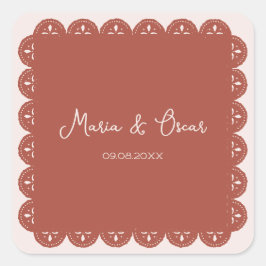 パペルピカドテラコッタメキシカン結婚チカン スクエアシール