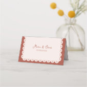 パペルピカドテラコッタメキシカン結婚チカン プレイスカード (裏面)