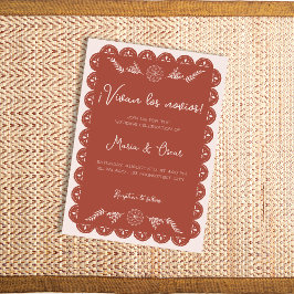 パペルピカドテラコッタメキシコタラベラ結婚ズ 招待状