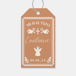 パペルピカドバプテスマありがとうパーティー好意ラベル ギフトタグ