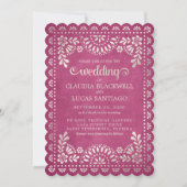 パペルピカドピンク結婚ズ 招待状 (正面)