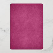 パペルピカドピンク結婚ズ 箔招待状 (裏面)