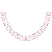 パペルピカドピンク赤ちゃんシャワーのバンティングフラグ バンティングフラッグ (全)