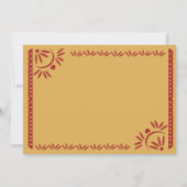 パペルピカドフィエスタスウィート16メキシカンホタテ 招待状 (裏面)