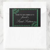 パペルピカドフィエスタスウィート16 Mexican Any Color Rec 長方形シール (バッグ)