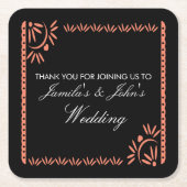 パペルピカドフィエスタメキシカン スクエアペーパーコースター (正面)