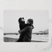 パペルピカドフォト 結婚式用ホイル セーブ・ザ・デート カード (裏面)