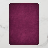 パペルピカドブルゴーニュ結婚ーズ 箔招待状 (裏面)