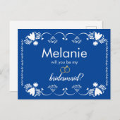 パペルピカドブルー花嫁プロポーザル シーズンポストカード (正面/裏面)