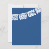 パペルピカドブルー |の結婚返信RSVPカード 出欠カード (裏面)