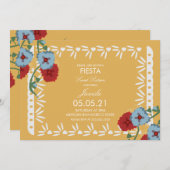 パペルピカドボタニカルフィエスタスウィート16メキシコ 招待状 (正面/裏面)