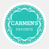 パペルピカドメカラフルキシカン結婚のスナックラベル ラウンドシール (正面)