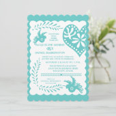 パペルピカドメキシカンフィエスタ結婚のバナーテーマ 招待状 (スタンド正面)