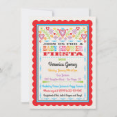 パペルピカドメキシカンフェスタ赤ちゃんシャワー 招待状 (正面)