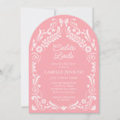 パペルピカドメキシカンベイビーシャワーアーチ招待状 招待状 (正面)