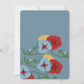 パペルピカドメキシカンボタニカル花模様フィエスタ 招待状 (裏面)