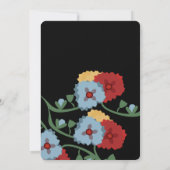 パペルピカドメキシカンボタニカル花模様フィエスタ 招待状 (裏面)