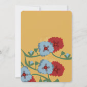 パペルピカドメキシカンボタニカル花模様フィエスタ 招待状 (裏面)