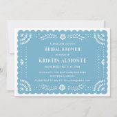 パペルピカドメキシコのブライダルシャワー招待 招待状 (正面)