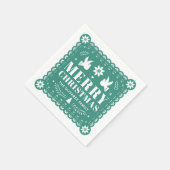 パペルピカドメキシコクリスマスナプキン スタンダードカクテルナプキン (角)