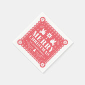 パペルピカドメキシコクリスマスナプキン スタンダードカクテルナプキン (角)