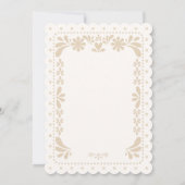 パペルピカドメキシコニュートラル結婚式招待状 招待状 (裏面)