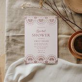 パペルピカドメスペインのキシカンブライダルシャワー 箔招待状