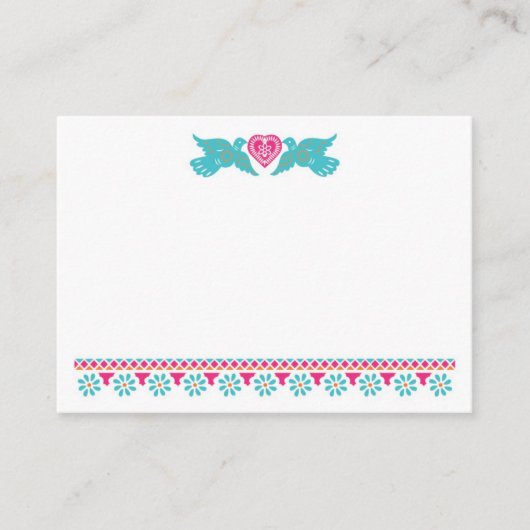 パペルピカドローヴバード座席表 プレイスカード (正面)