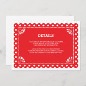 パペルピカド挿入カード – オレンジ エンクロージャーカード (正面/裏面)