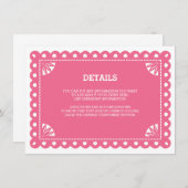 パペルピカド挿入カード – ピンク エンクロージャーカード (正面/裏面)