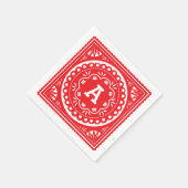 パペルピカド紙ナプキンス – 赤 スタンダードカクテルナプキン (角)