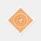 パペルピカド紙ナプキンズ – オレンジ スタンダードカクテルナプキン (角)