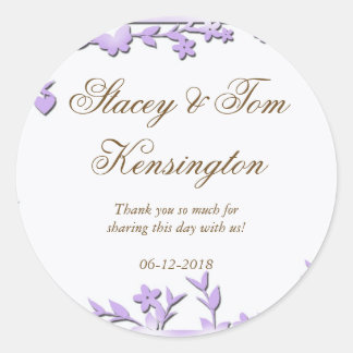 パペルピカド結婚式招待状 – ラブリードブ ラウンドシール