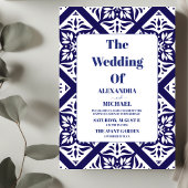 パペルピカド開花フラワーズメキシカン結婚スタイル 招待状