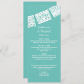 パペルピカド |ウェディングレセプションメニューカード メニュー (正面/裏面)