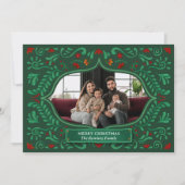 パペルピカド クリスマス 家族写真カード 招待状 (正面)