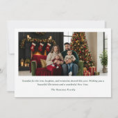 パペルピカド クリスマス 家族写真カード 招待状 (裏面)