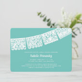 パペルモダンピカドカスタム色 |ブライダルシャワー 招待状 (スタンド正面)