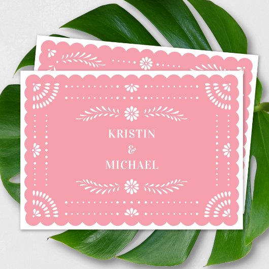 パペルモダンピカドメキシコ結婚式招待状 招待状