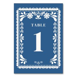 パペル結婚・ピカドのテーブル番号ブルーメキシコ テーブルナンバー