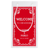 パペル・ピカカラフルドメ結婚キシカン スモールペーパーバッグ (正面)