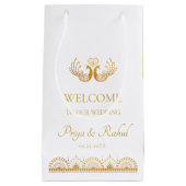 パペル・ピカカラフルドメ結婚キシカン スモールペーパーバッグ (正面)