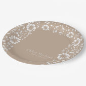 パペル・ピカドの赤ちゃんシャワー ペーパープレート (アングル)