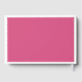 パペル・ピカドは鳥を愛するピンク結婚のゲストブック ゲストブック (裏面)